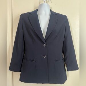 Villager by Liz Claiborne Blazer navy size 6